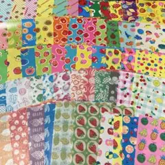 1点のみ✨昭和レトロ　千代紙　フ ルーツ柄果物柄折り紙おりがみ当時物