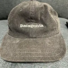 Patagonia ブラック コーデュロイキャップ