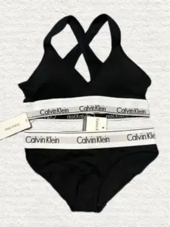 カルバン・クラインcalvin kleinブラセット下着黒Sports上下セット