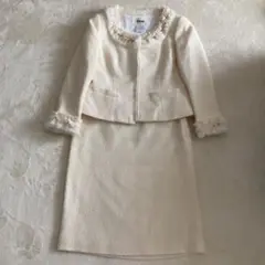 Rene オフホワイト ツイードスーツ 38サイズ
