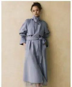 SNIDEL ウロコカシミアスタンドカラーコート