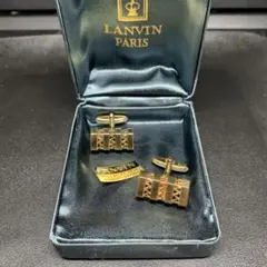 極美品　ランバン　LANVIN　ゴールド　カフリンクス・カフスボタン