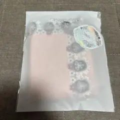 近沢レースタオルハンカチ 笑う門には福来る　ピーチ 新品未開封
