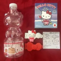 タイのキティちゃん型ペットボトルとマックのおまけ