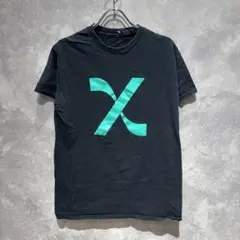 【送料無料】 USA 古着 X プリント Tシャツ BLACK