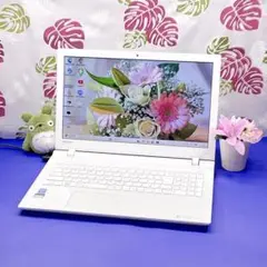 大量保存に！大容量1TB✨初期設定済 東芝白ノートPC Win11 カメラ付薄型