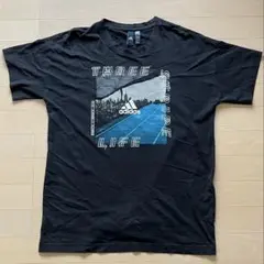 adidas Tシャツ 半袖 綿100％ コットン　O黒