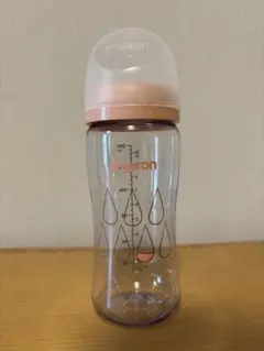 Pigeon 哺乳瓶 300ml 透明・ピンク