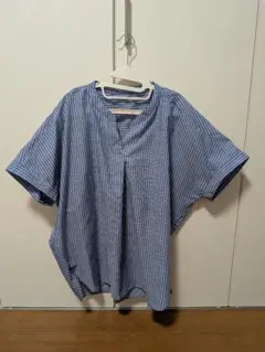 しわになりにくいリネンブレンドドルマンシャツ