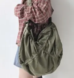 AS KNOW AS plus　ドロスト　ショルダーバッグ　バッグ　カーキ