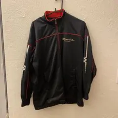 Mizuno 黒赤 ジップアップジャケット