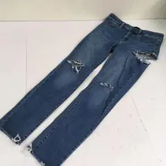UNIQLO ユニクロ★デニムパンツ　ダメージデニムパンツ★25（63.5㎝）
