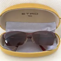 ETRO エトロ ブラウン サングラス ケース付き