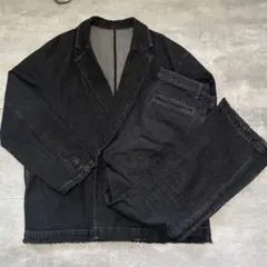 Black Denim Set-up ブラックデニム セットアップ washed