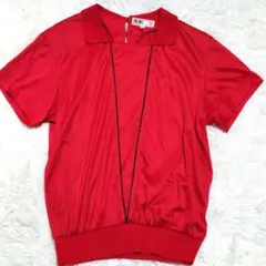 【匿名配送】ダックス　DAKS　半袖ロゴカットソー　レッド　M