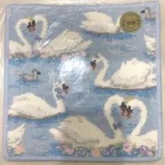 【新品タグ付き】フェイラー　キュクノス　白鳥柄　巾着ポーチ フェイラー キュクノス 白鳥柄 ハンカチポーチ【新品未使用