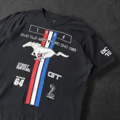 5957/US古着フォードマスタングモータープリントTシャツXL