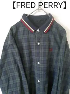 M~Lサイズ 月桂樹★【FRED PERRY】厚手シャツ チェック柄