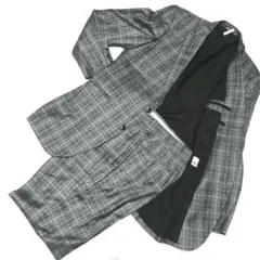 CLOTH BY FERRE　グレー系チェック スーツ セットアップ