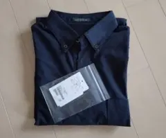 【美品】green label relaxing シアサッカーポロシャツ 紺L