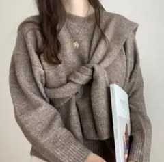 《ladies》souffle ensemble knit