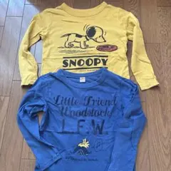 ユニクロ　スヌーピー 長袖Tシャツ　120 2枚