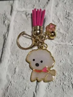 E56★ハンドメイド★トイプードル★キーホルダー★犬