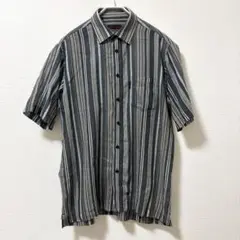 美品／インスパイア／L／ダークブルー／ワイシャツ