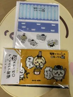 ちいかわ　ホークスコラボ　アクリルスタンド　３枚セットタオル　2点セット