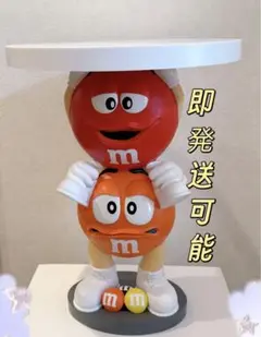 m&m's オレンジ レッド　ディスペンサー フィギュア おしゃれ　即発送可能
