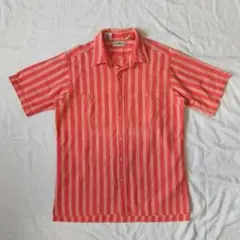 80s アメリカ製 エルエルビーン 半袖シャツ ストライプ Cool Weave