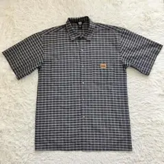 《極美品ビッグシルエットXL珍品》fb countryチェックs/sシャツ
