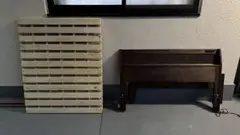 木製セミダブルベッドフレーム