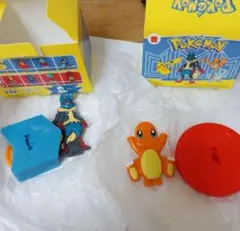 マクドナルド ポケモン おもちゃ Pokemon メガルカリオ　ヒトカゲ　２つ