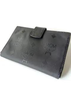 MCM ブラック 二つ折り財布