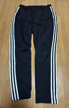 adidas ブラック ストライプ トレーニングパンツ