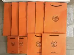HERMES エルメス　ショップ袋 3種類10枚セット