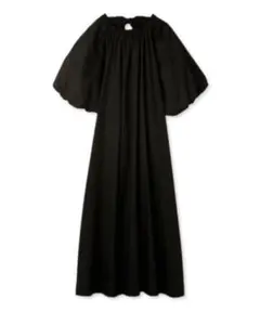 新品❤️BLACK バルーンスリーブ ロングワンピース