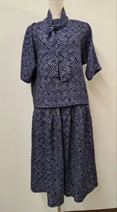 絞りギャザースカートと上着セット