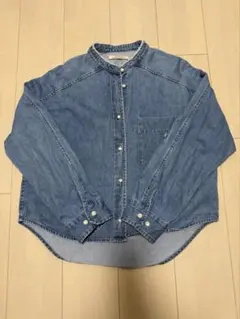 blanc basque ブランバスク　パールボタンデニムシャツ