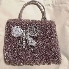 アンテプリマ ワイヤーバッグ リボンモチーフ ピンク