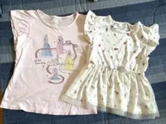 プリンセスTシャツ　フリルトップス　セット　ユニクロ　120㎝　130㎝