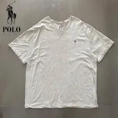 ポロラルフローレン　Vネックビッグシルエットカットソー　グレーsize XXL