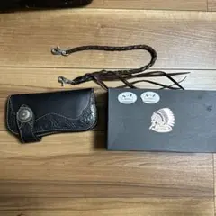 【お値げしました】SAAD 長財布　スティングレー　ウォレットチェーン付き 2025年最新】saad ウォレットチェーンの人気アイテム - メルカリ
