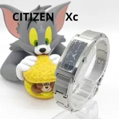 【美品】CITIZEN Xc クロスシー レディース 腕時計 シルバー 長方形