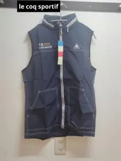 新品未使用le coq sportif ゴルフベストネイビーサイズL[FF]