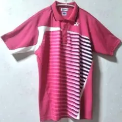 【YONEX】ヨネックス ポロシャツ ユニホーム L ピンク