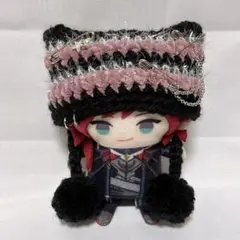 2.ピンク Y2K風ポンポンつきネコ耳帽子