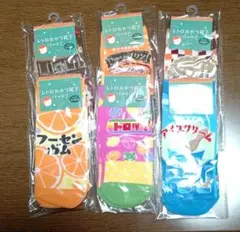 レトロおやつ靴下6足セット