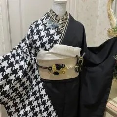 新品 バイカラー 振袖 フルセット 大正浪漫 成人式 卒業式 晴れ着 白金